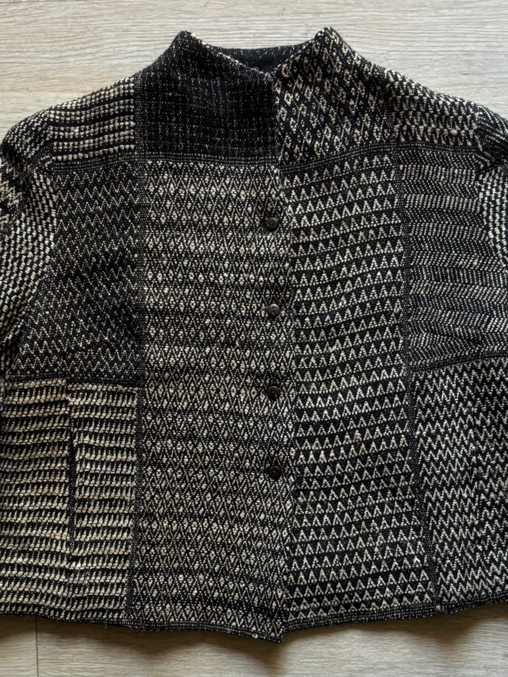 Marigold Row By Neeru Kumar Woven Wool Silk Jacket Luxury